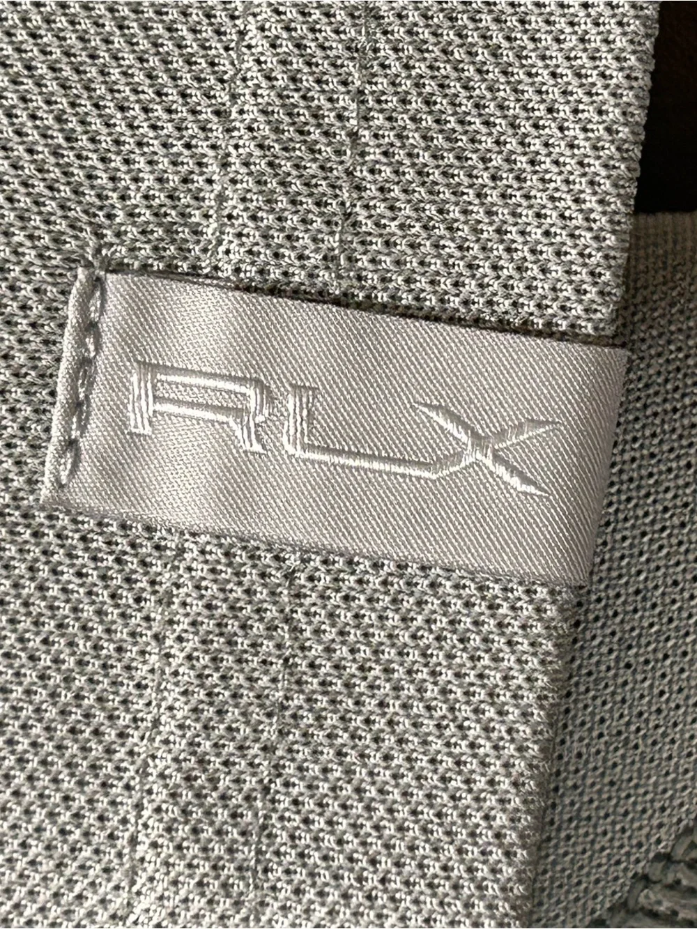 Polo Golf Ralph Lauren Troon North LightGray/White Striped Polo Shirt Size L